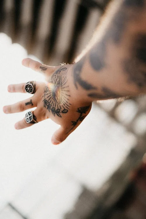 Hand tattoo
